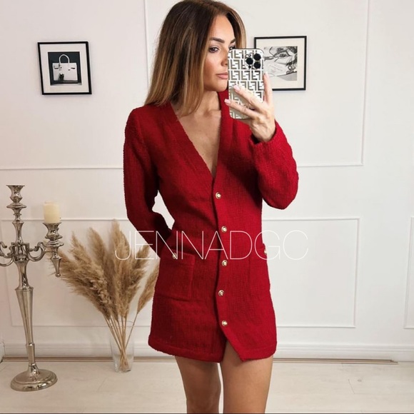 NWT Zara Textured Weave Dress - Picture 14 of 17